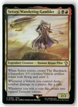 Setzer, Wandering Gambler Commander Final Fantasy Surge Foil NM MTG MAGIC - Image 1