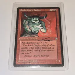 MTG Magic Anaba Spirit Crafter Sign Artist Proof x1 Homelands HML Anson Maddocks - Image 1
