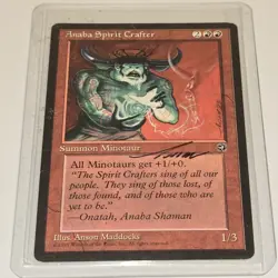 MTG Magic Anaba Spirit Crafter Sign Artist Proof x1 Homelands HML Anson Maddocks - Image 3
