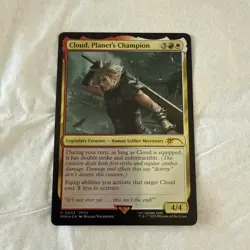 MTG Final Fantasy Cloud, Planet's Champion (Foil) Promo - Image 1