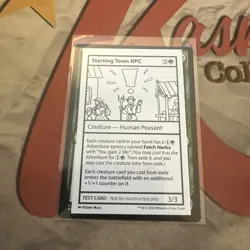 MTG Starting Town NPC Mystery Booster 2 Playtest Cards Regular - Image 1