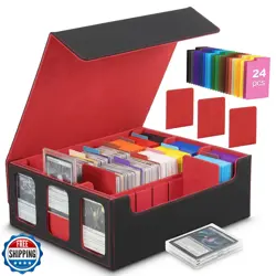 MoKo Card Storage Box for Trading Cards with Card Supporters, 2300+ MTG Deck - Image 1