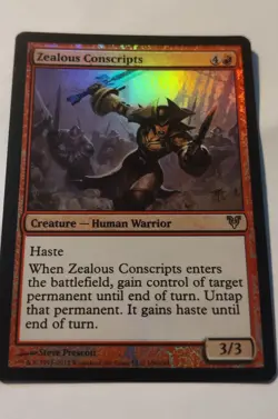 MTG - Zealous Conscripts, Avacyn Restored (Near Mint) - Image 1