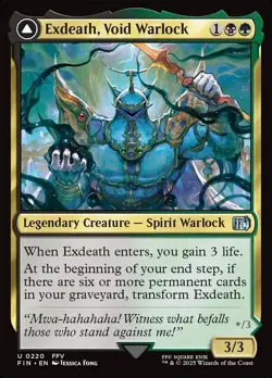Exdeath, Void Warlock / Neo Exdeath, Dimensions End - Final Fantasy MTG #220 - Image 1