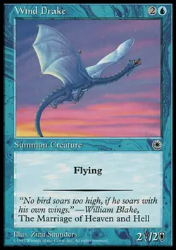 Wind Drake - Medium Play MTG Portal - Image 1