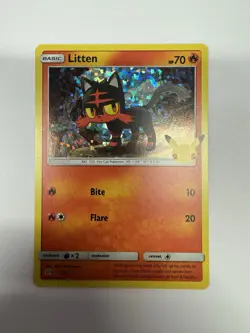 Litten - 015/025 McDonald's 25th Anniversary Promos Holo - NM - POKEMON - Image 1