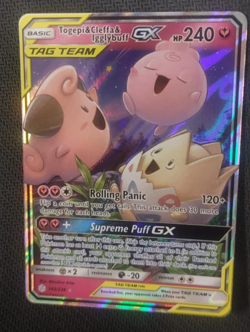 Togepi & Cleffa & Igglybuff GX - 143/236 Cosmic Eclipse Ultra Rare (Pokemon) - Image 1