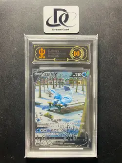 APH Black 10+ Pokemon TCG Glaceon V 141/132 (Chinese) Full Art Holo - Image 1