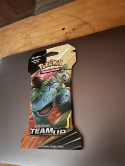 Team Up Sleeved Blister Booster Pack Factory Sealed Pokemon TCG Celebi Venusaur - Image 1
