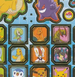 SHOPRO STICKER SHEET JAPANESE POKEMON CHARIZARD PIKACHU UNUSED DECAL PAGE *TPHLC - Image 4