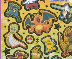 SHOPRO STICKER SHEET JAPANESE POKEMON CHARIZARD PIKACHU UNUSED DECAL PAGE *TPHLC - Image 5