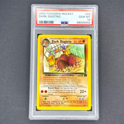2000 Pokemon Rocket Dark Dugtrio Rare PSA 10 Gem Mint Team Rocket - Image 1
