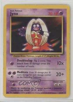 Jynx Pokemon Base Set #31 1999 12hh - Image 1