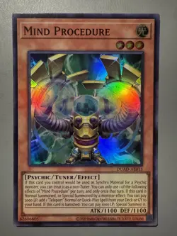 YUGIOH MIND PROCEDURE (EFFECT) ASIA ENGLISH EDITION DUAD-AE015 SUPER RARE - Image 1