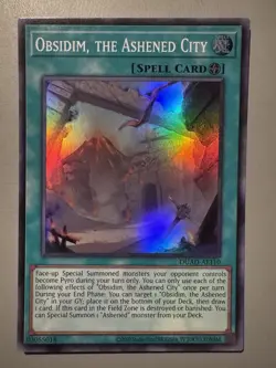 YUGIOH OBSIDIM THE ASHENED CITY ASIA ENGLISH EDITION DUAD-AE110 SUPER RARE - Image 1