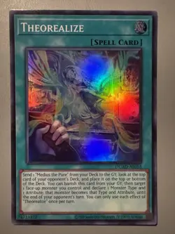 YUGIOH THEOREALIZE (SPELL) ASIA ENGLISH EDITION DUAD-AE055 SUPER RARE - Image 1