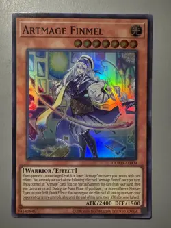 YUGIOH ARTMAGE FINMEL (EFFECT) ASIA ENGLISH EDITION DUAD-AE009 SUPER RARE - Image 1