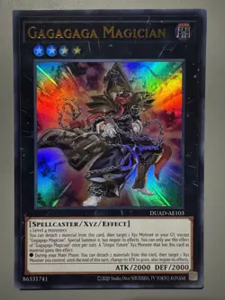YUGIOH GAGAGAGA MAGICIAN (XYZ) ASIA ENGLISH EDITION DUAD-AE103 ULTRA RARE - Image 1