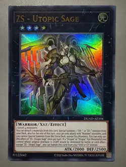 YUGIOH ZS - UTOPIC SAGE (XYZ) ASIA ENGLISH EDITION DUAD-AE104 ULTRA RARE - Image 1