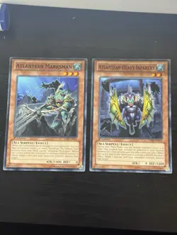 YuGiOh Atlantean Marksman & Heavy Infantry SDRE 1st Ed (LP/NM) 2-Card Lot** - Image 1