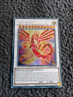 Yugioh Crimson Dragon DUNE-EN038 Secret Rare Near Mint 1st Edition - Image 1