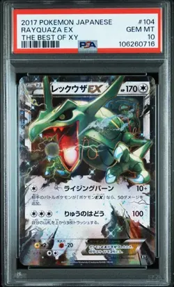 PSA 10 Gem Mint Rayquaza EX “The Best of XY” 104/171 Ultra-Rare Pokémon Card - Image 3