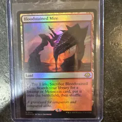 MTG Bloodstained Mire FOIL Modern Horizons 3 Rare Land NM-M x1 - Image 1