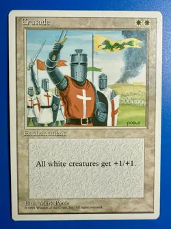 1 BANNED MTG Magic The Gathering Cruzade | Fourth Edition 4ED | NM Near Mint - Image 1