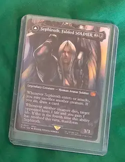 x1 Sephiroth, Fabled SOLDIER / Sephiroth, One-Winged Angel MTG 317 FULL ART 1x - Image 1