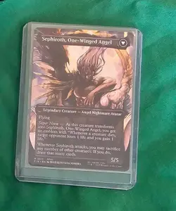 x1 Sephiroth, Fabled SOLDIER / Sephiroth, One-Winged Angel MTG 317 FULL ART 1x - Image 2