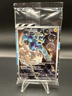 POKEMON TCG SEALED Black Bolt ETB THUNDURUS Black Star Promo Card 209 - Image 1