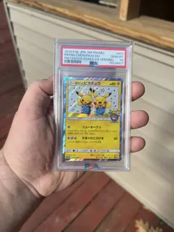 PSA 10 Pretend Comedian Pikachu 407/SM-P Pokemon SM Promo Japanese 2019 - Image 1