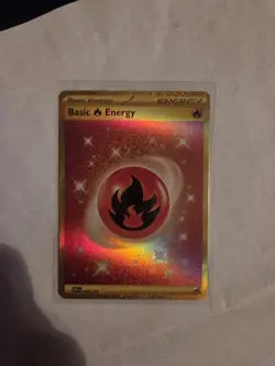 Basic Fire Energy 230/197 Obsidian Flames Gold Hyper Rare Pokemon TCG Card NM - Image 1