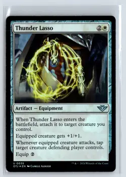 FOIL Thunder Lasso Outlaws of Thunder Junction - MTG Magic the Gathering Card - Image 1