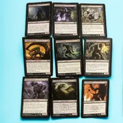 Mtg Magic The Gathering Game Card Used Lot #3 Zombies Black 2011 2012 - Image 1