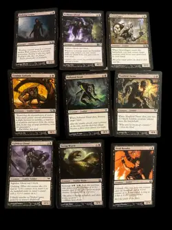 Mtg Magic The Gathering Game Card Used Lot #3 Zombies Black 2011 2012 - Image 3