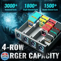 binirin Trading Card Storage Box for Commander Display, 3000+ MTG Deck Box wi - Image 2