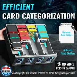 binirin Trading Card Storage Box for Commander Display, 3000+ MTG Deck Box wi - Image 3