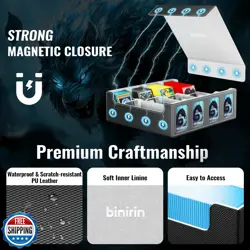 binirin Trading Card Storage Box for Commander Display, 3000+ MTG Deck Box wi - Image 4