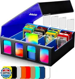 binirin Trading Card Storage Box for Commander Display, 3000+ MTG Deck Box wi - Image 1