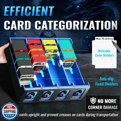 binirin Trading Card Storage Box for Commander Display, 3000+ MTG Deck Box wi - Image 4