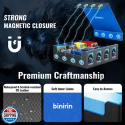 binirin Trading Card Storage Box for Commander Display, 3000+ MTG Deck Box wi - Image 5