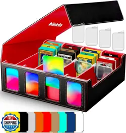 Binirin Trading Card Storage Box for Commander Display, 3000+ MTG Deck Box Wi - Image 1