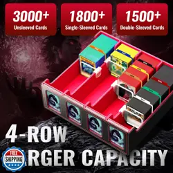 Binirin Trading Card Storage Box for Commander Display, 3000+ MTG Deck Box Wi - Image 3
