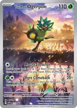 Teal Mask Ogerpon 123 Sv: Scarlet & Violet Promo Cards Holo - Image 1