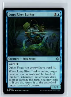 FOIL Long River Lurker Bloomburrow Uncommon - MTG Magic the Gathering Card - Image 1