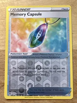 Memory Capsule - 155/185 - Reverse Holo - Vivid Voltage - NM/M - Pokemon Card - Image 1