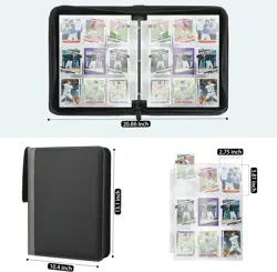9 Pockets Trading Card Binder with Sleeves Card Organizer, 900 Double Sided Pock - Image 3