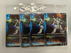 Gundam Card Game ! Banagher Links (x4) & Unicorn Gundam (x4) G001-005/G001-088 - Image 2