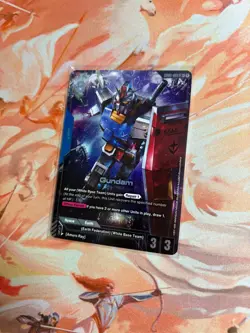 Gundam Card Game Newtype Rising GD01 Gundam RX-78-2 GD01-001 LR+ Foil Holo - Image 3